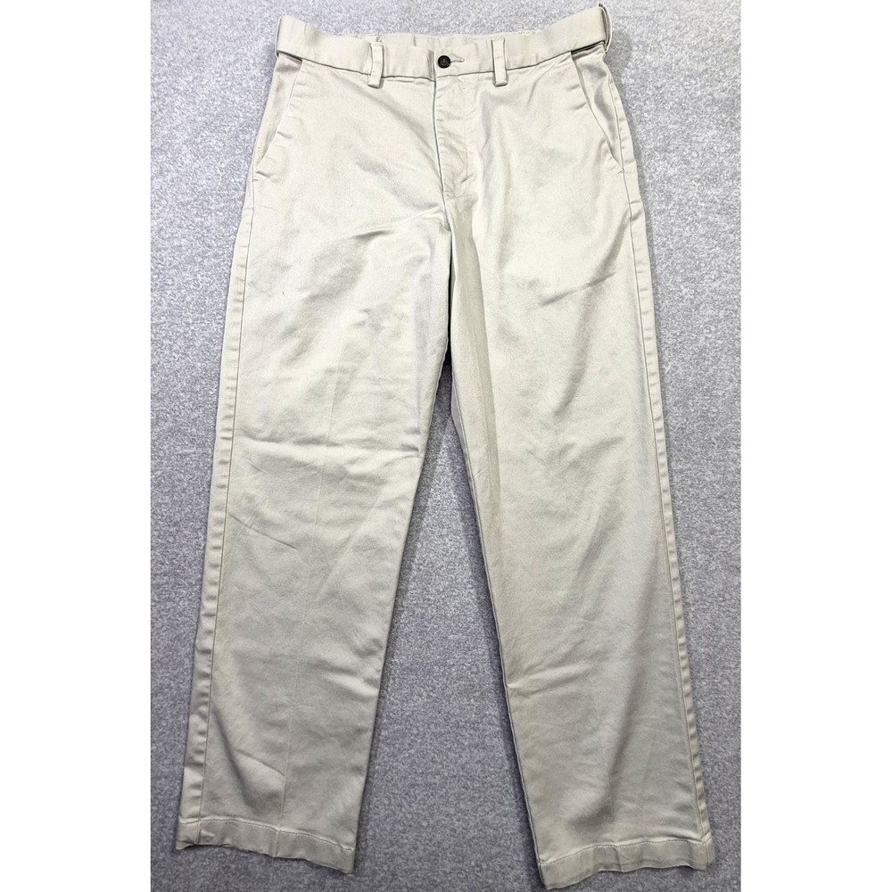 David Taylor Collection Men's 30x30 Pale Khaki Perfect Pants Stretch Flex Waist
